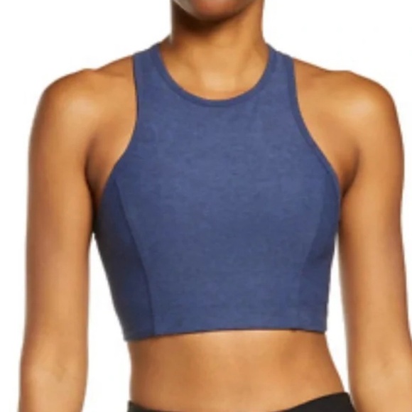 Outdoor Voices Athena crop top navy crop top bra size large - Picture 1 of 6